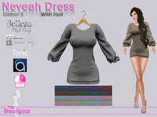 Neveah Dress With Hud Cotton 1