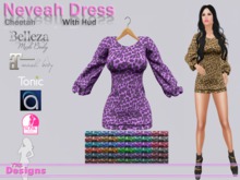 Neveah Dress With Hud Cheetah