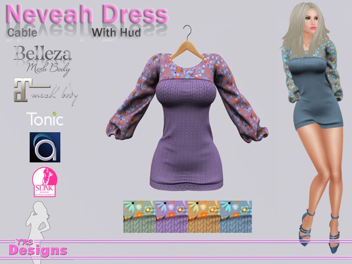 Neveah Dress With Hud Cable