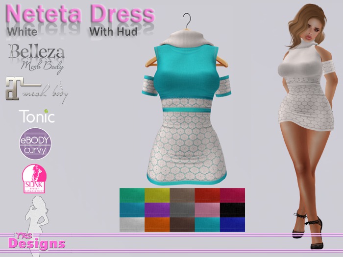 Neteta Dress With Hud White