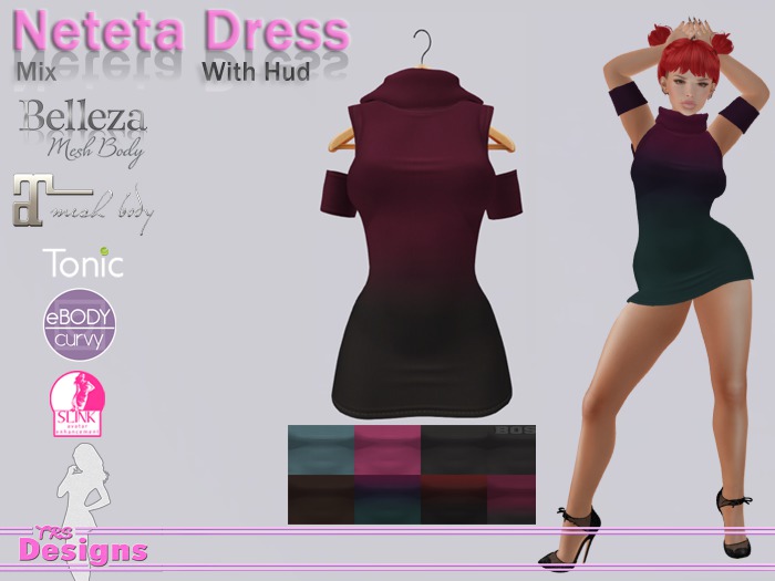 Neteta Dress With Hud Mix