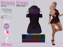 Neteta Dress With Hud Black