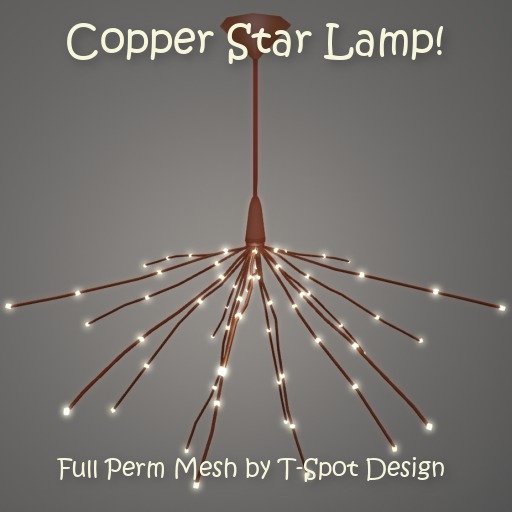T-Spot Mesh - Copper Star Lamp - Full Perm - LI=1.0
