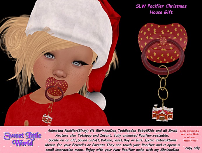 SLW Pacifier Christmas House Gift