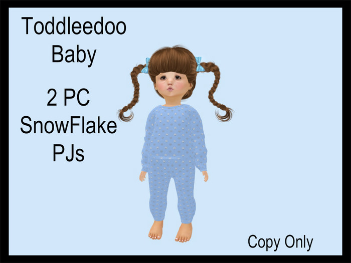 Steph-0-Bee's - SnowFlake PJs (TD Baby)