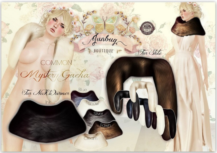 *{Junbug}* Fur Neck Wamer [Blue]