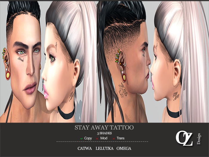 OZ Design : Stay Away Tattoo
