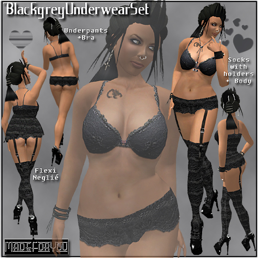 BlackgreyUnderwearSet/MadeForYou
