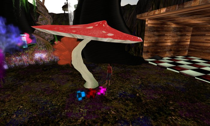 BioGlow Giant Mushroom - Red