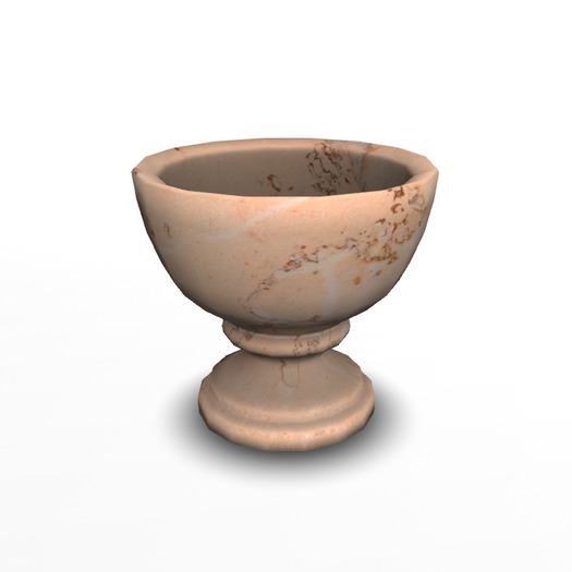 Marble vase or pot (beige)