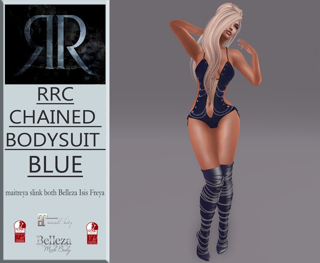 RRC/ MATA-chained_bodysuit_ blue