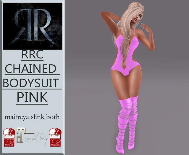 RRC/MATA -chained_bodysuit pink