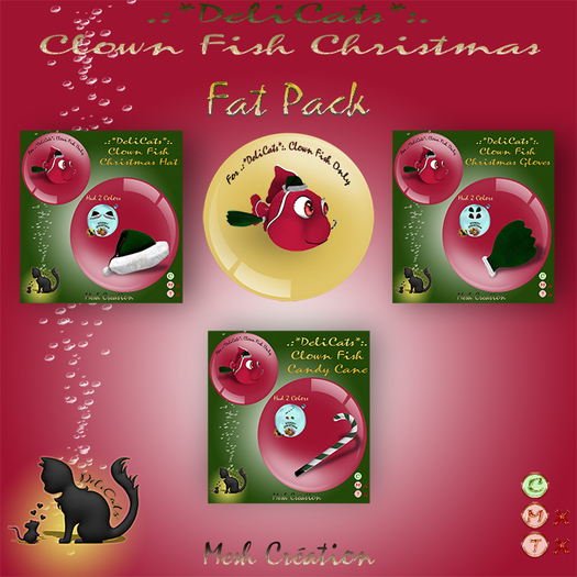 *-DeliCats-*Clown Fish Christmas Fat Pack