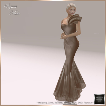 Second Life Marketplace - SAS - Sigma Nude Gown (Mesh Bodies & Fitmesh)