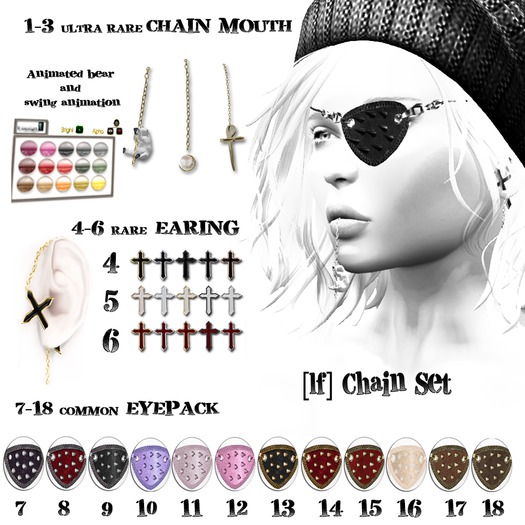 [lf] chan suit ::5:: Cross Earcuff RARE