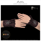 Dahlia - Aspen - Gloves - Maroon - Maitreya