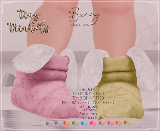 {T.T}Bunny Slipper Boots FLATS HUD Auto-unpacker
