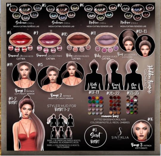 #22 Sintiklia - Hidden treasure - Kaya hair - colors&pastels