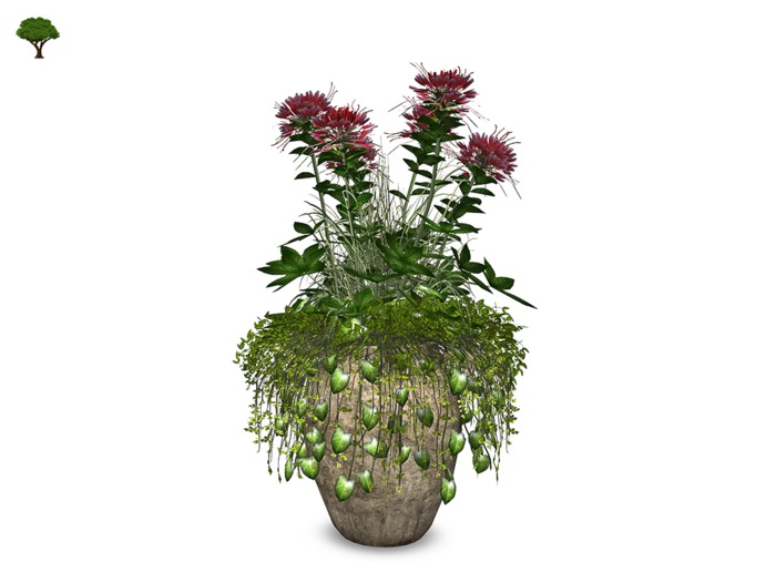 Mesh Wild Flowers Pot Peri