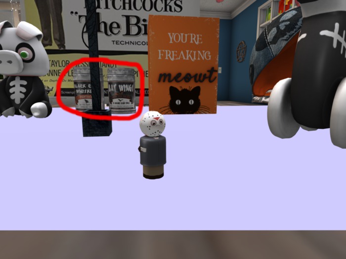 ~*larnia*~ black cat whiskers cannister