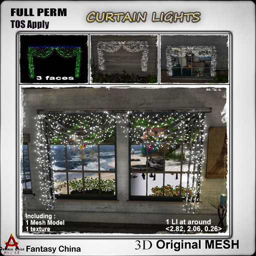 Full Perm Curtain Lights 