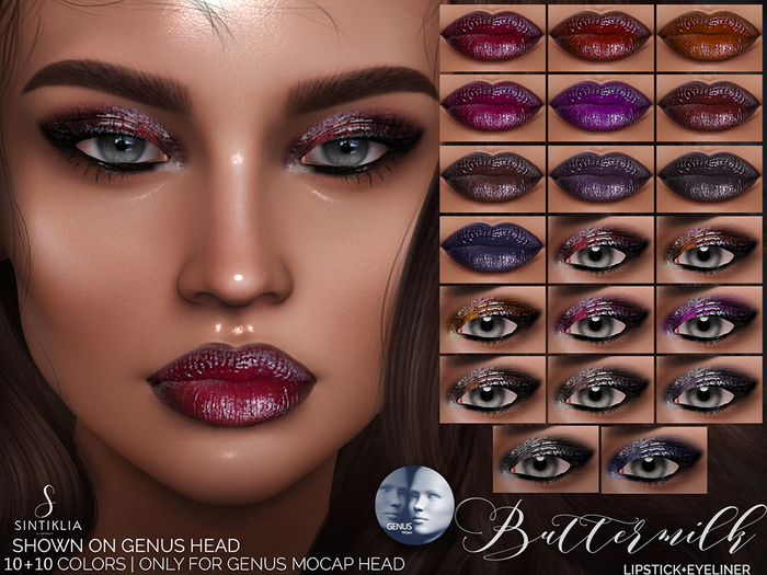 Sintiklia. - Lipstick&eyeshadow Buttermilk(Genus)