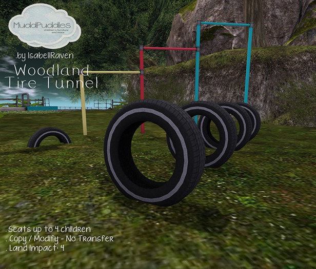 MuddPuddles: Woodland Tire Tunnel