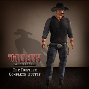 Second Life Marketplace - [Timber Creek] The Rustler-Complete Outfit-Blue