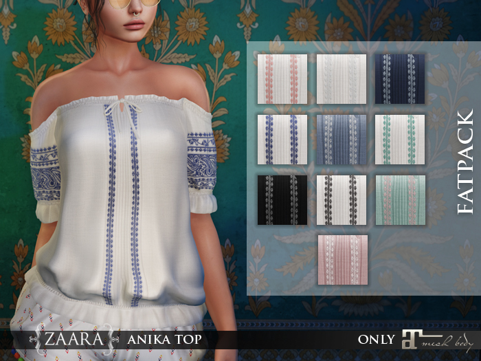 {Zaara} Anika boho top (maitreya) *FATPACK*