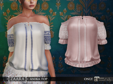 {Zaara} Anika boho top *pink*
