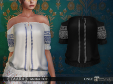 {Zaara} Anika boho top (maitreya) *black*