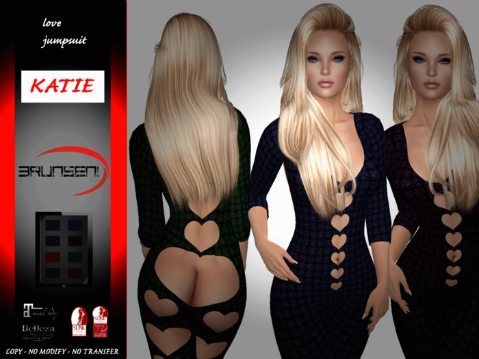Brunsen! Katie Love Jumpsuit Glitter HUD All Pack
