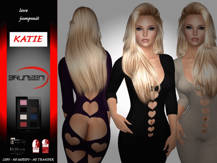 Brunsen! Katie Love Jumpsuit Leather HUD All Pack v2