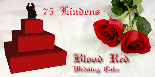 blood red & black wedding cake