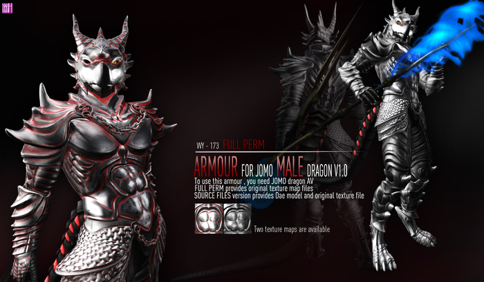 [WY] Full Perm 173 Armour For JOMO MALE Dragon