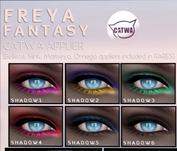 *Birth* Freya (Catwa) GGJune - Eyeshadows 1,2,3,4,5&6