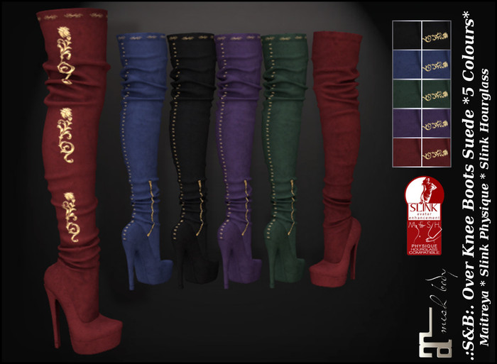 .:S&B:. Over Knee Boots Suede *5 Colours*