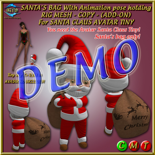 DEMO - SANTA'S BAG Animation holding - TINY
