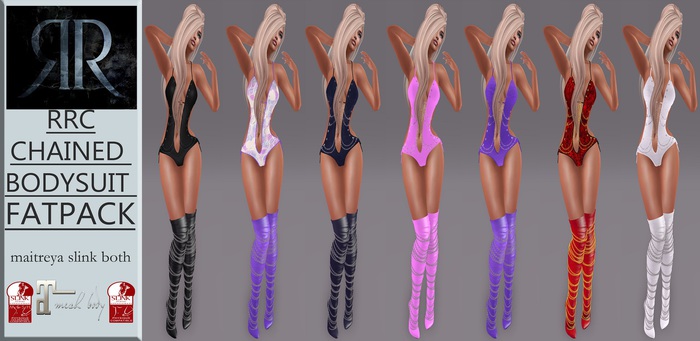 RRC/MATA chained bodysuit blk