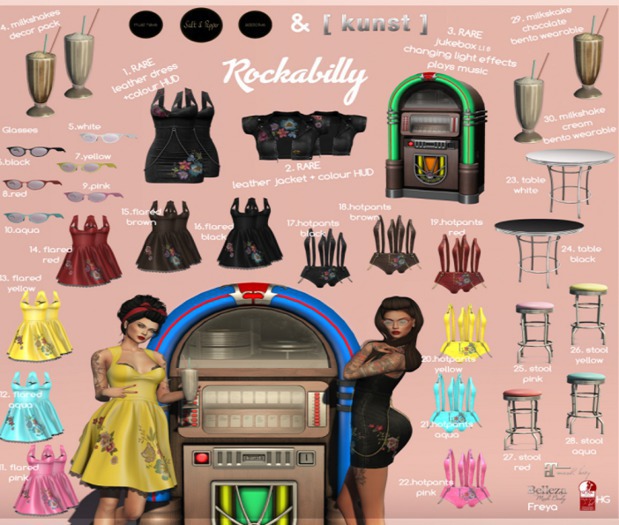 S&P +[ kunst ] Rockabilly 13. flared dress yellow