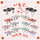 2. Ichigo - Silver Love Collar [ Baby Pink ]