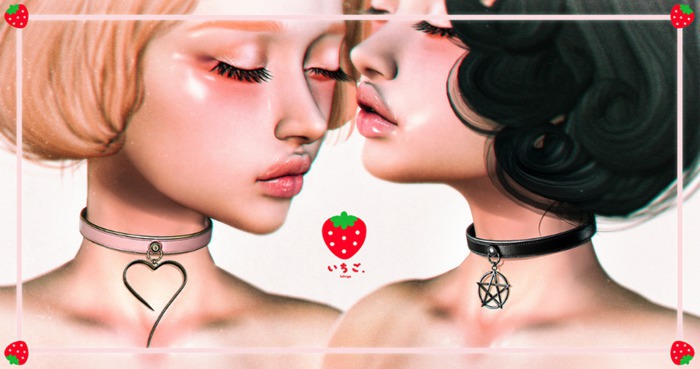 17. Ichigo - Silver Sin Collar [ Baby Blue ]