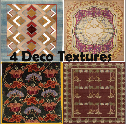 4 Deco Rug Textures: Commercial