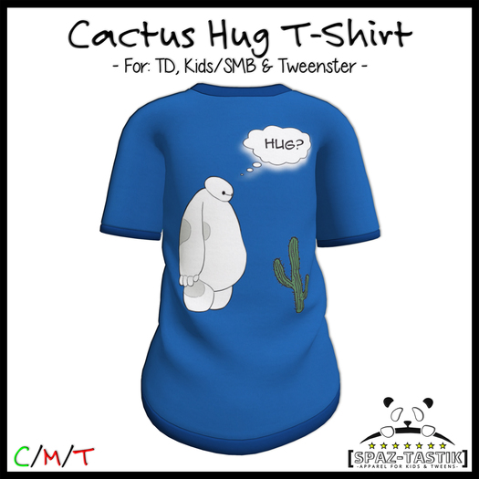 [Spaz] UNPACK HUD - *KIDS SIZES* T-Shirt: Cactus Hug [ADD ME]