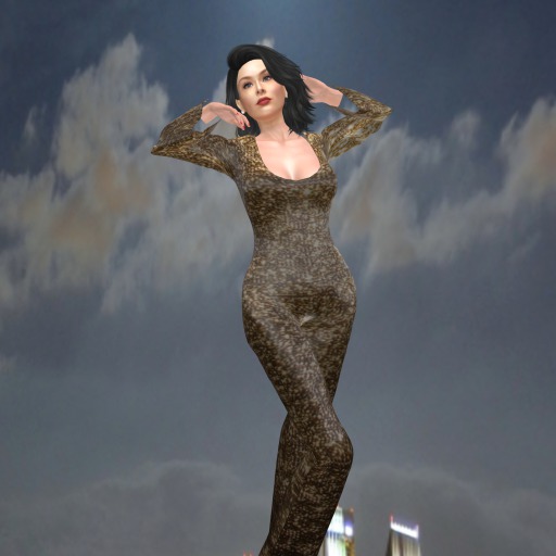 AHD 70's Jumpsuit Gold Sequins