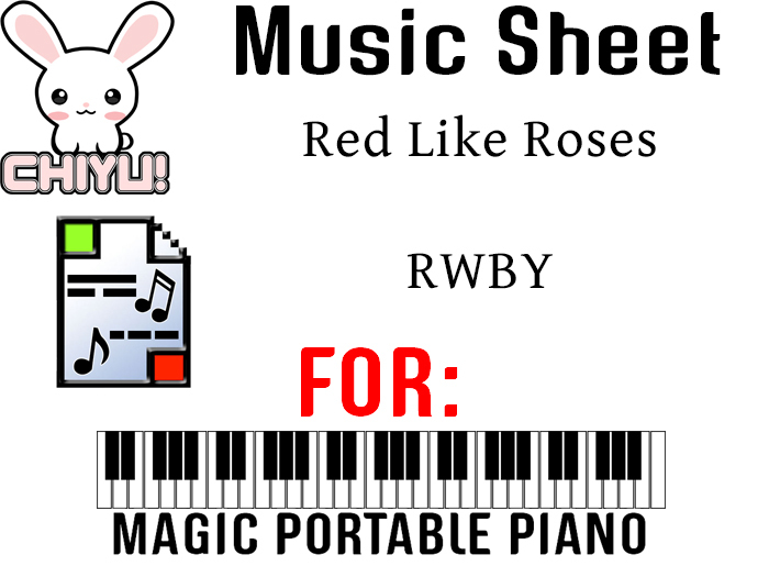 CHIYU! Piano Sheet 6.0 Red Like Roses - RWBY