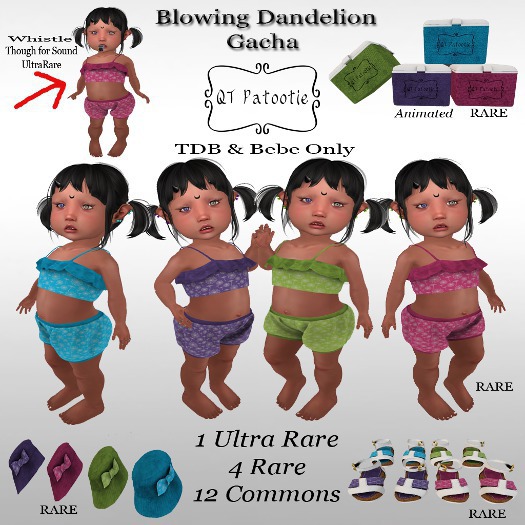 {QTP} Blowing Dandelion - Whistle - ULTRARARE