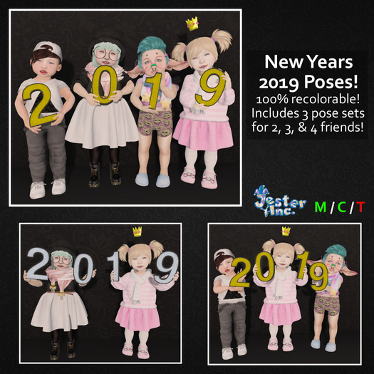 [Jester Inc.] New Years 2019 Poses! - BOXED