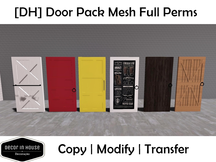 [DH] Door Pack Mesh Full Perms 