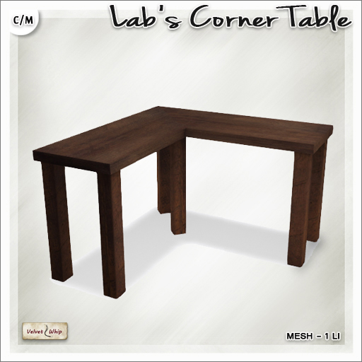 [V/W] Lab Corner Table COPY - (BOX)